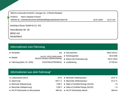 Gebraucht Kia e-Niro Vision 150 kW (204 PS) 2023 Blau SUV