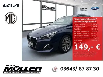Gebraucht Hyundai i30 Passion Plus 140 PS (102 kW) 2018 Blau Kombi