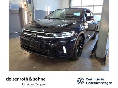Gebraucht VW T-Roc Cabriolet R-line 150 PS (110 kW) 2022 Deep black perleffekt Cabrio