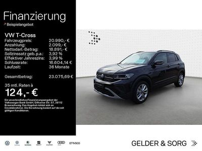 Gebraucht VW T-Cross Goal 95 PS (69 kW) 2025 Schwarz SUV