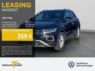 Schwarz Gebraucht 2025 VW T-Roc Style SUV | 32.470 € (Fairer Preis)