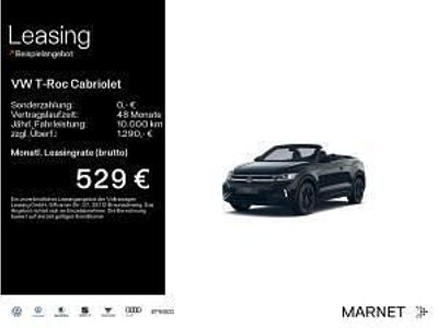 Neu VW T-Roc Cabriolet R-line 150 PS (110 kW) 2026 Schwarz (deep black perleffekt schwarz) Cabrio