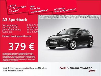Mythosschwarz metallic Gebraucht 2025 Audi A3 S-Line Limousine | 34.976 € (Superpreis)