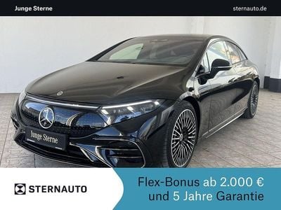 Gebraucht Mercedes EQS580 AMG line 384 kW (523 PS) 2023 Metalliclack obsidianschwarz Limousine