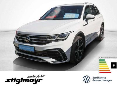 Pure white Gebraucht 2021 VW Tiguan R-line SUV | 31.840 € (Guter Preis)