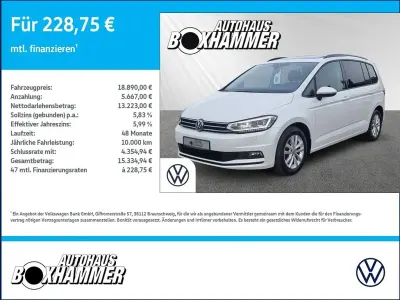 Gebraucht VW Touran Comfortline 116 PS (85 kW) 2018 Weiß Van / Kleinbus