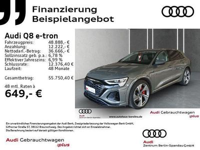 Gebraucht Audi Q8 e-tron S-Line 250 kW (340 PS) 2024 Grau SUV