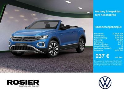 Gebraucht VW T-Roc Cabriolet Goal 116 PS (85 kW) 2025 Blau / ravennablau Cabrio