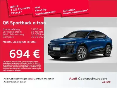 Gebraucht Audi Q6 Sportback e-tron Performance 225 kW (306 PS) 2025 Ascariblau metallic SUV