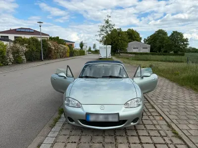 Gebraucht Mazda MX5 110 PS (80 kW) 2003 Silber Cabrio