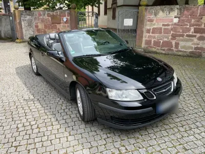 Usata Saab 9-3 Cabriolet Vector 150 CV (110 kW) 2005 Nero Cabrio