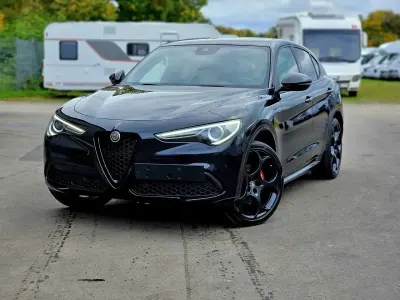 Gebraucht Alfa Romeo Stelvio Veloce 280 PS (205 kW) 2021 Nero vulcano, metallic (metallic) SUV