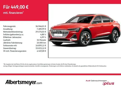 Usata Audi e-tron Sportback S-Line 300 kW (408 CV) 2021 Rosso SUV