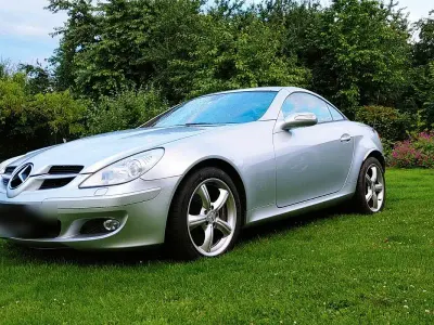 Gebraucht Mercedes SLK350 272 PS (200 kW) 2004 Silber Cabrio
