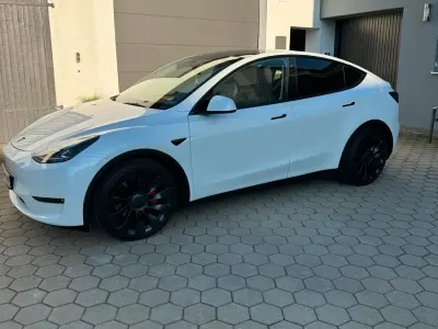 Brugt Tesla Model Y Performance 392 kW (534 HK) 2022 Hvid SUV