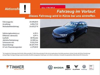 Gebraucht VW Passat Basis 150 PS (110 kW) 2021 Deep black perleffekt Kombi