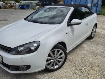 Gebraucht VW Golf Cabriolet LOUNGE 125 PS (91 kW) 2015 Weiß Cabrio