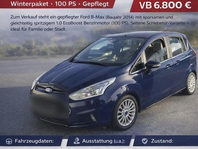 Gebraucht Ford B-MAX 100 PS (73 kW) 2014 Blau Van / Kleinbus