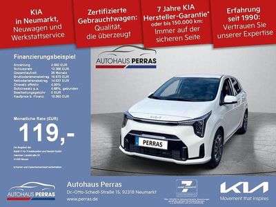 Neu Kia Picanto Spirit 79 PS (58 kW) 2025 (ud)clear white Kleinwagen