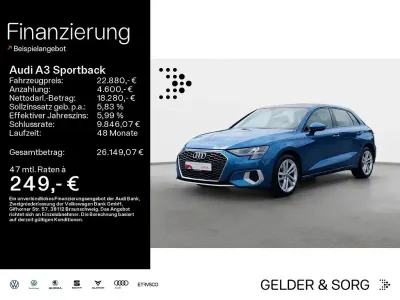 Gebraucht Audi A3 Advanced 150 PS (110 kW) 2021 Atollblau metallic Limousine