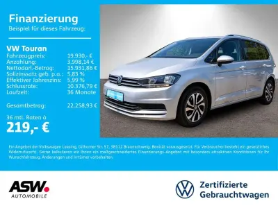 Gebraucht VW Touran Active 150 PS (110 kW) 2021 Reflexsilber metallic Van / Kleinbus