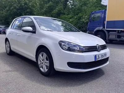 Gebraucht VW Golf VI Comfortline 80 PS (58 kW) 2009 Weiß Kleinwagen