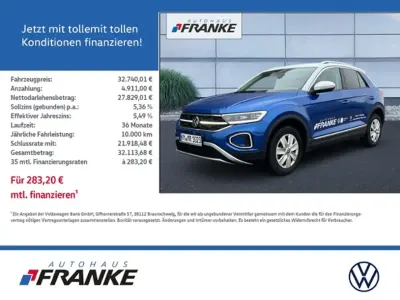 Gebraucht VW T-Roc IQ Drive 150 PS (110 kW) 2025 Ravennablau,pure white SUV