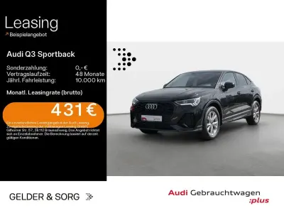 Gebraucht Audi Q3 Sportback S-Line 150 PS (110 kW) 2025 Schwarz SUV