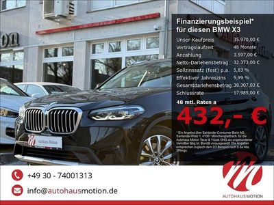 Usata BMW X3 Sport Line 286 CV (210 kW) 2022 Nero SUV