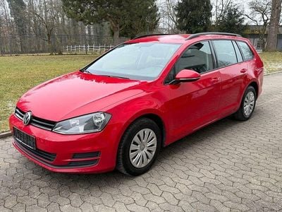 Second-hand VW Golf VII Trendline 110 CP (80 kW) 2014 Roșu Break