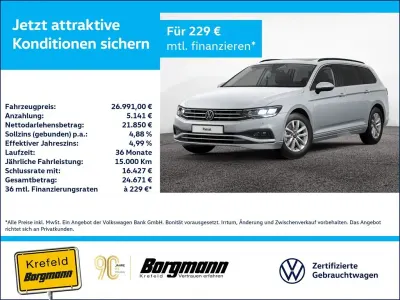 Gebraucht VW Passat Business 150 PS (110 kW) 2024 Scale silver metallic (metallic) Kombi