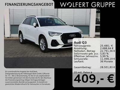 Weiß Gebraucht 2021 Audi Q3 S-Line SUV | 25.480 € (Guter Preis)