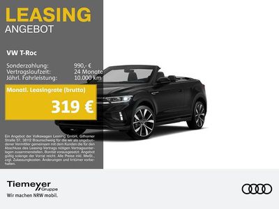Gebraucht VW T-Roc Cabriolet R-line 150 PS (110 kW) 2025 Schwarz Cabrio