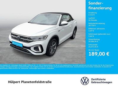 Usata VW T-Roc Cabriolet R-line 150 CV (110 kW) 2025 Bianco Cabrio