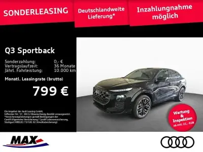 Neu Audi Q3 Sportback S-Line 204 PS (150 kW) 2025 Schwarz SUV