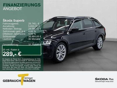 Schwarz Gebraucht 2022 Skoda Superb Kombi | 29.740 € (Fairer Preis)