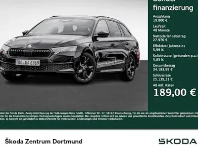 Brugt Skoda Octavia SportLine 150 HK (110 kW) 2026 Sort Stationcar