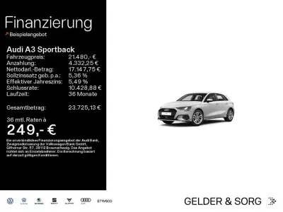 Gebraucht Audi A3 S-Line 150 PS (110 kW) 2023 Ibisweiß Limousine