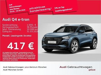 Gebraucht Audi Q4 e-tron S-Line 210 kW (286 PS) 2025 Geysirblau metallic SUV