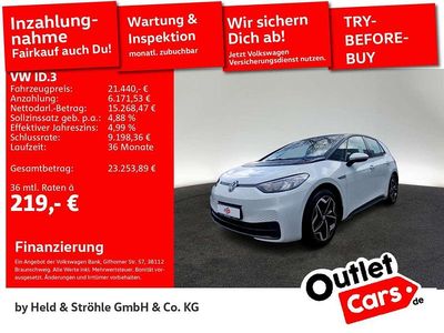 Gebraucht VW ID.3 Pro Performance 150 kW (204 PS) 2022 Gletscherweiß metallic Kleinwagen