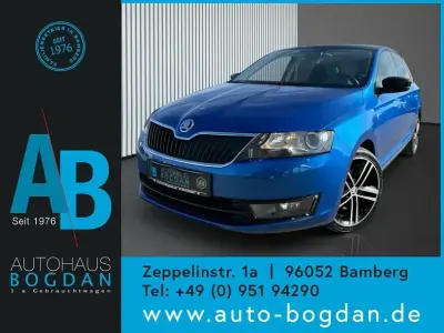 Brugt Skoda Rapid Style 105 HK (77 kW) 2014 Blå Hatchback