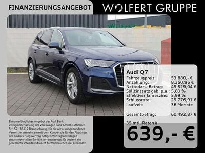 Navarrablau metallic Gebraucht 2022 Audi Q7 Advanced SUV | 52.885 € (Superpreis)