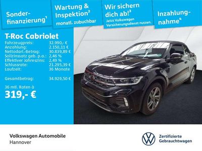 Gebraucht VW T-Roc Cabriolet R-line 150 PS (110 kW) 2025 Schwarz Cabrio