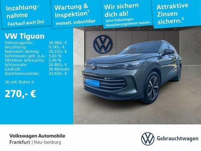 Cipressinogrün metallic Gebraucht 2024 VW Tiguan Elegance SUV | 38.980 € (Teuer)