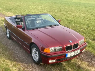 Gebraucht BMW 320 Cabriolet Sport Line 150 PS (110 kW) 1996 Rot Cabrio