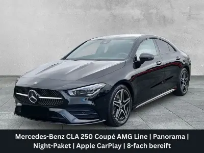 Brugt Mercedes CLA250 AMG line 224 HK (164 kW) 2021 Sort Sedan