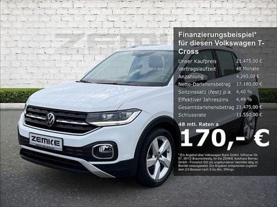 Weiss Gebraucht 2022 VW T-Cross Style SUV | 21.475 € (Fairer Preis)
