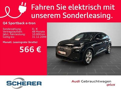 Gebraucht Audi Q4 Sportback e-tron Ambiente 150 kW (204 PS) 2023 Mythosschwarz metallic (metallic) SUV
