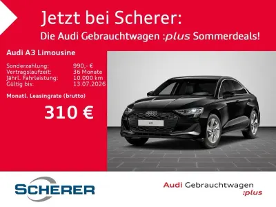 Gebraucht Audi A3 Ambiente 150 PS (110 kW) 2025 Mythosschwarz metallic (metallic) Limousine