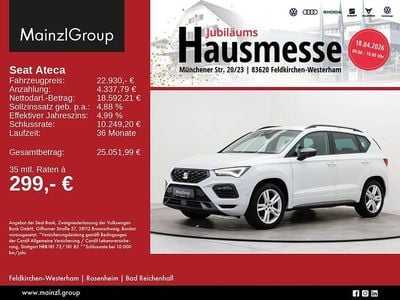 Gebraucht Seat Ateca FR 150 PS (110 kW) 2022 Nevada weiß metallic (metallic) SUV
